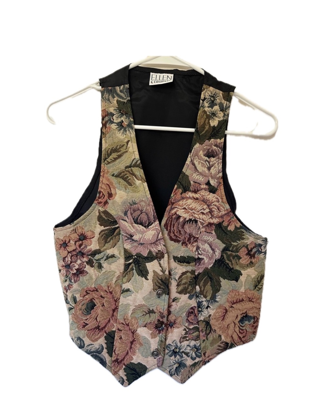 Floral Tapestry Vest in Multi-Color